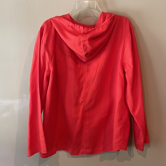 Sigrid Olsen Cherry Red Linen Jacket/Top - Picture 6 of 9